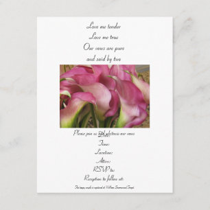 Renouvellement de l'appel ou du Mariage Invitation