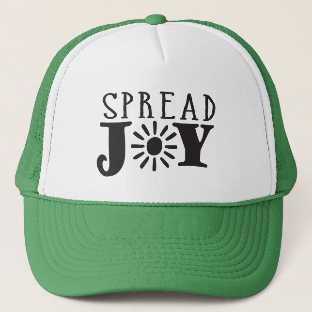 Répandez le casquette de camionneur de joie (Devant)