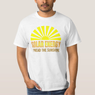 Répandez le T-shirt d'énergie solaire de soleil