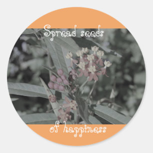 Répandez les graines des autocollants de bonheur