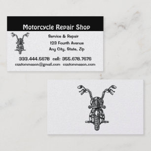 Réparation et service de moto Carte de visite