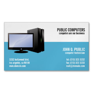 Réparation informatique Cartes de visite magnétiqu