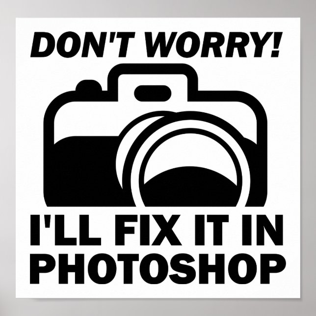 Réparez-le dans Photoshop Affiche drôle (Devant)