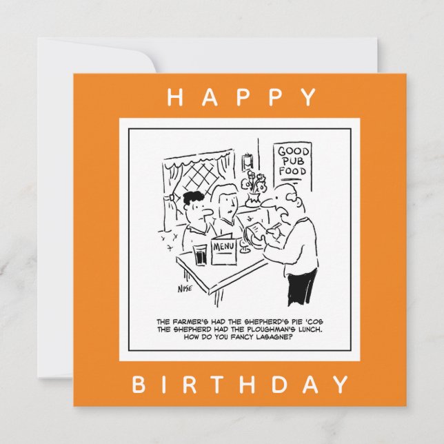 Repas de pub et menu de pub Dessin (Devant)