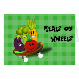 Repas sur la carte de recette de roues