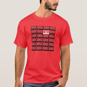 Répétition du T-shirt d'enregistreur à cassette