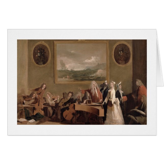 Répétition d'un opéra, c.1709 (huile sur la toile) (Devant horizontal)