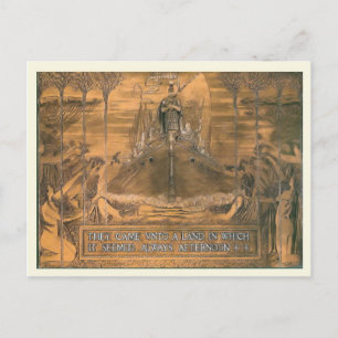 Replica carte postale Vintage, Gravure sur cuivre