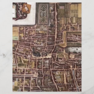 Réplique carte de la ville de La Haye 1649