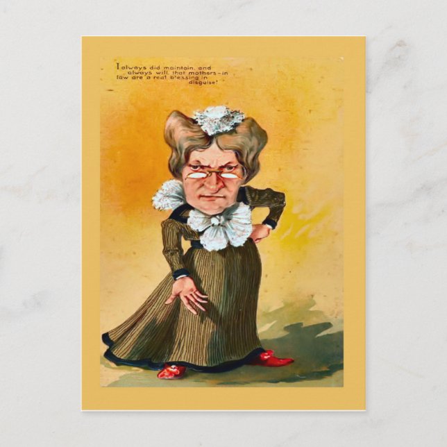 Réplique carte postale Vintage, Humour, Couple 1 (Devant)