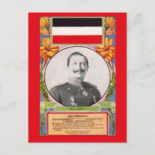 Réplique carte    postale VintageKaiser Wilhelm II