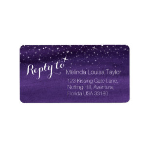 Répondre étoile ciel mariage étiquettes de adresse