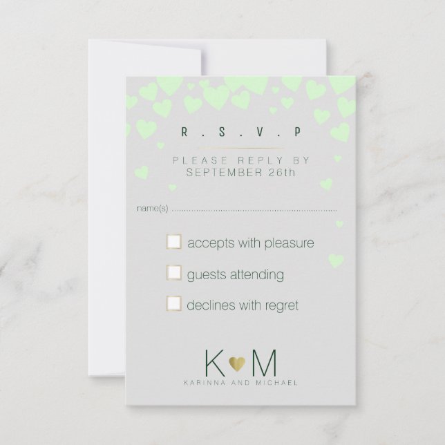 répondre rsvp . mariage amoureux (Devant)