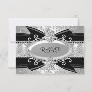 Réponse 25e anniversaire Rose Argent Noir & Bijou