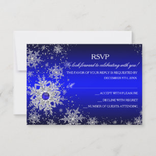Réponse à la soirée de Noël Royal Blue Pearl Snowf