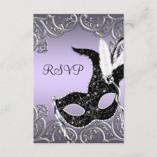 Réponse à une soirée masquée Argent Lavande et Noi