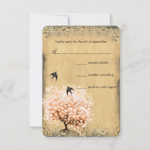 Réponse au mariage de l'oiseau d'amour de l'arbre