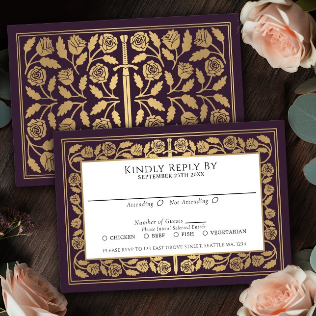 Réponse au mariage royal avec épée médiévale dorée (Créateur téléchargé)