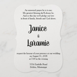 Réponse aux prières Faire-part de mariage