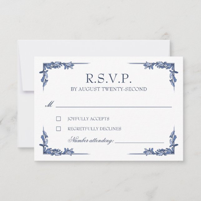 Réponse Blue Vintage Crest Monogram (Devant)