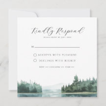 Réponse de mariage au lac de montagne forestier à