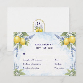 Réponse de Mariage Botanique Citrus Méditerranéen
