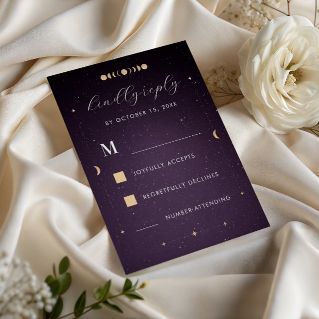 Réponse de Mariage Céleste Violette Galaxie Cosmiq (Créateur téléchargé)