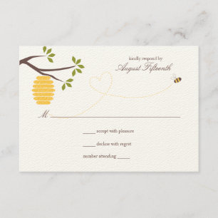 Réponse de mariage de ruche d'abeille