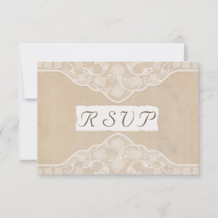 Réponse de Mariage de Style Toile de Fond Vintage,
