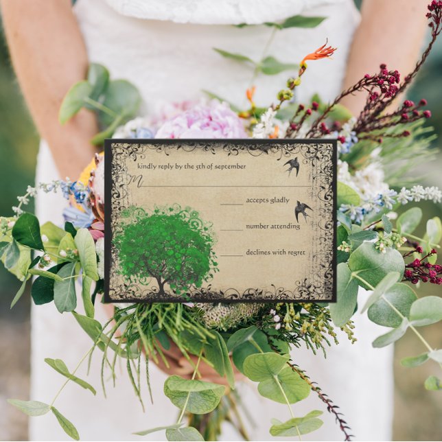 Réponse de mariage d'oiseau d'amour d'arbre d'émer (Créateur téléchargé)