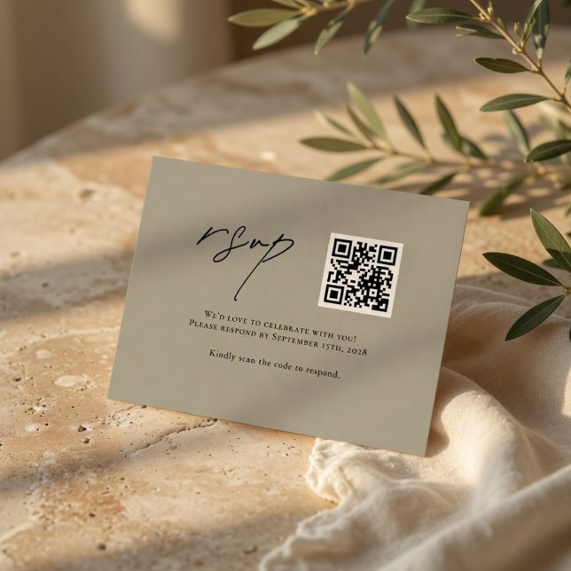 Réponse de mariage élégante et neutre (Créateur téléchargé)