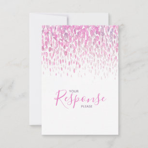 Réponse de mariage en art abstrait rose violet gri