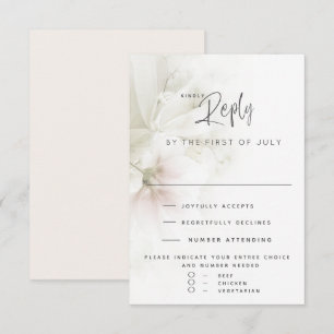 Réponse de mariage Fleurs de pêcher aquarelle ru