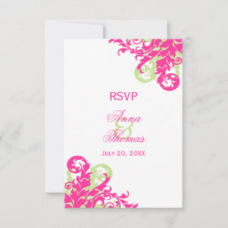 Réponse de mariage Floraison Rose et Verte