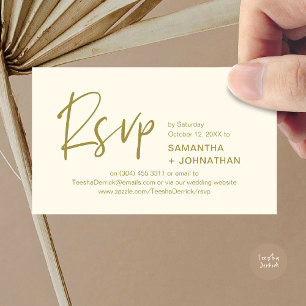 Réponse de mariage Invitation moderne à dîner Rapp