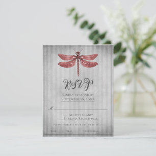 Réponse de mariage Libellule Bijou Rouge