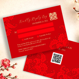 Réponse de mariage traditionnel chinois avec code