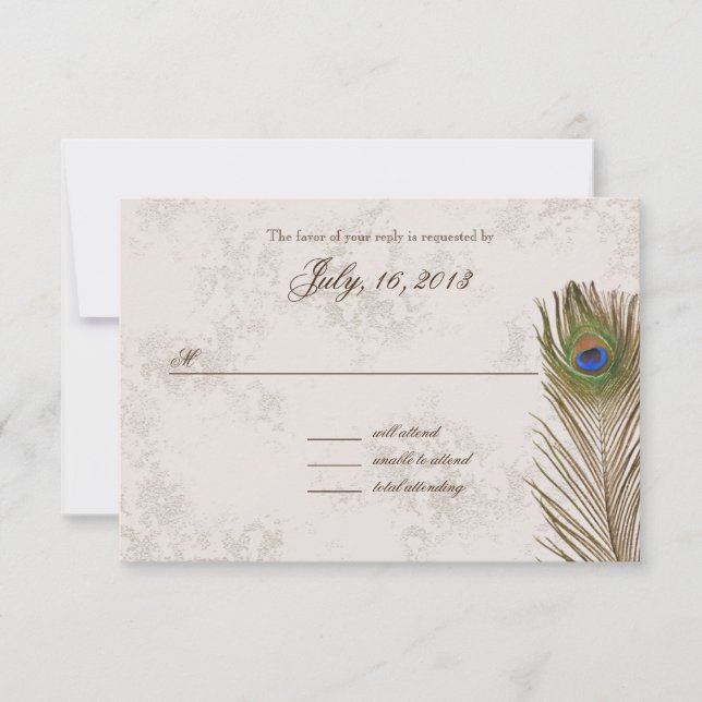 Réponse de plume de paon (Devant)