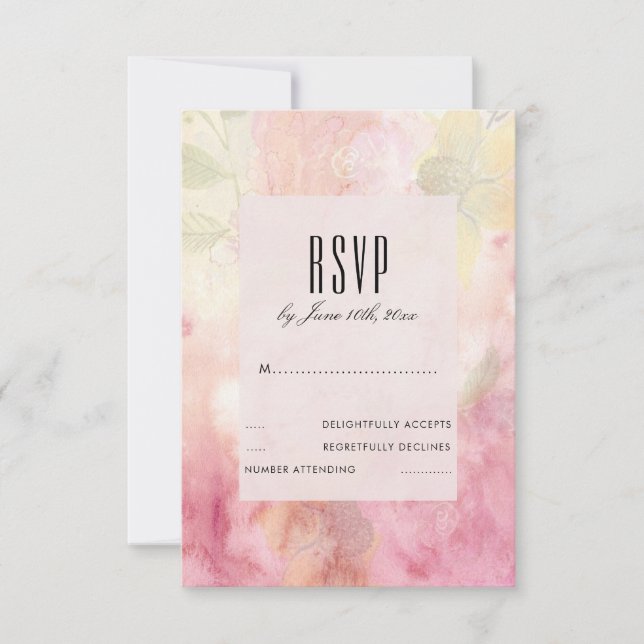 Réponse de Rêve Romantique pour Mariage Fleurie (Devant)