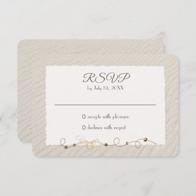 Réponse de sable de plage (Devant / Derrière)