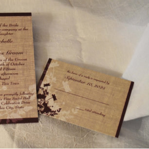 Réponse des fleurs sauvages et Mariages Burlap