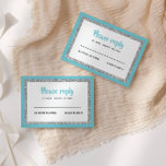 Réponse du Bat mitzvah bleu et argent<br><div class="desc">Cette carte d'encart branchée présente des lettres audacieuses sur le devant avec un look superposé en parties scintillant argentée et blanc,  et un dos de couleur solide. Ajoutez votre texte à l'aide du formulaire modèle. Modifiez la police,  la disposition et les couleurs à l'aide de la fonction Personnaliser.</div>