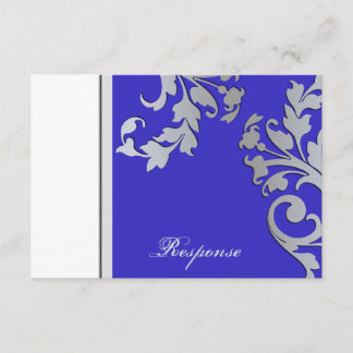 Réponse du Mariage à étincelles bleu et argent RSV