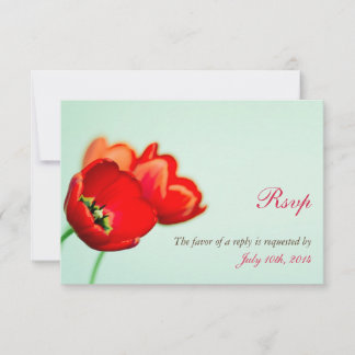 Réponse du mariage à la menthe rouge tulipe de pri
