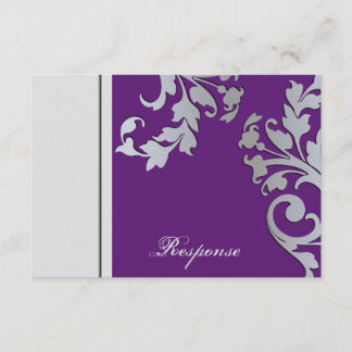 Réponse du Mariage à l'étincelle violette et argen