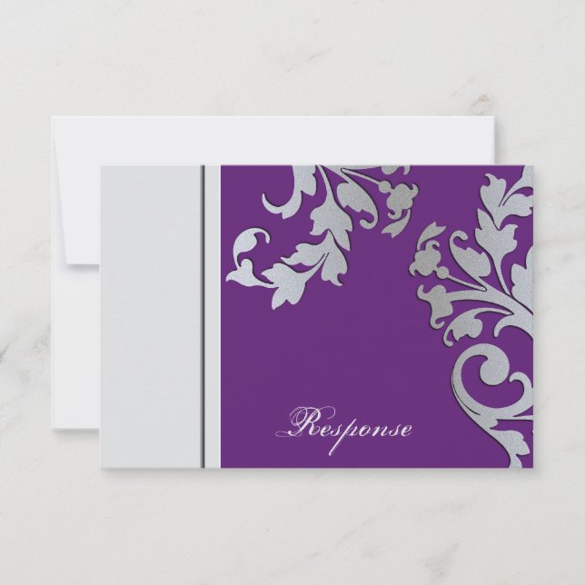 Réponse du Mariage à l'étincelle violette et argen (Devant)
