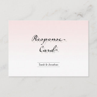 Réponse du mariage Carte RSVP Clean Crisp Simple