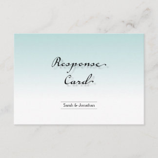 Réponse du mariage Carte RSVP Clean Crisp Simple