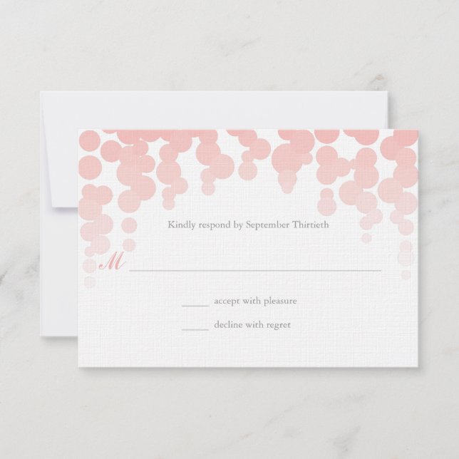 Réponse du Mariage Confetti (Devant)