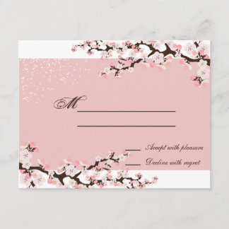 Réponse du Mariage de fleurs de cerisier rose Eleg